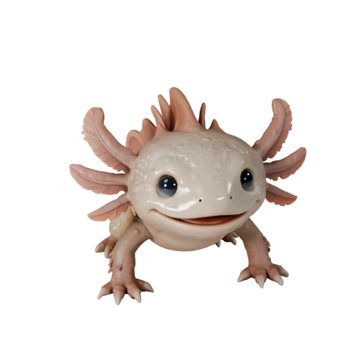 Axolotl 3D Model for Unity - Game Ready Asset, FBX | Royalty-Free