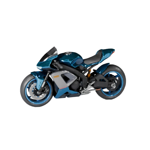 Modelo 3D de Moto Cyberpunk para Blender - Asset Pronto para Renderização