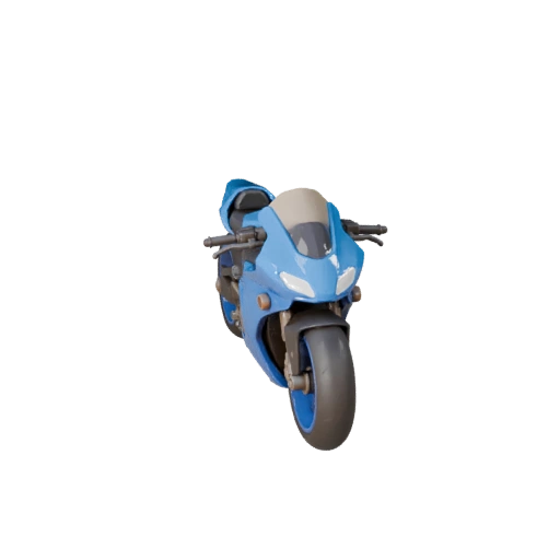 Modelo STL Imprimível de Moto Cyberpunk para Colecionáveis e