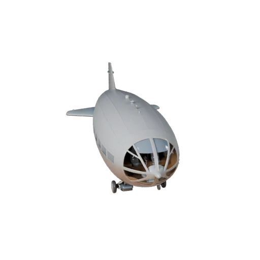 Airship 3D Model for Unreal Engine - Game Ready Asset