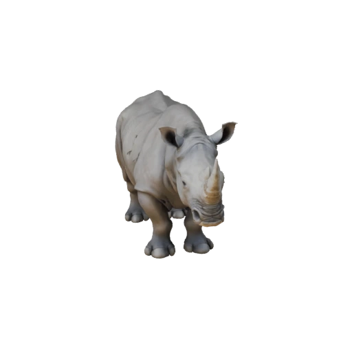 Modelo 3D de Rinoceronte Blanco para Blender - Asset PBR con Texturas