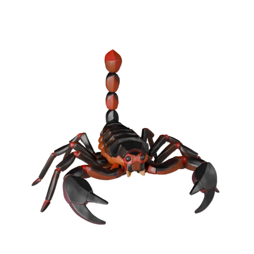 High Poly Scorpion 3D Model - Detailed STL Asset for Printing