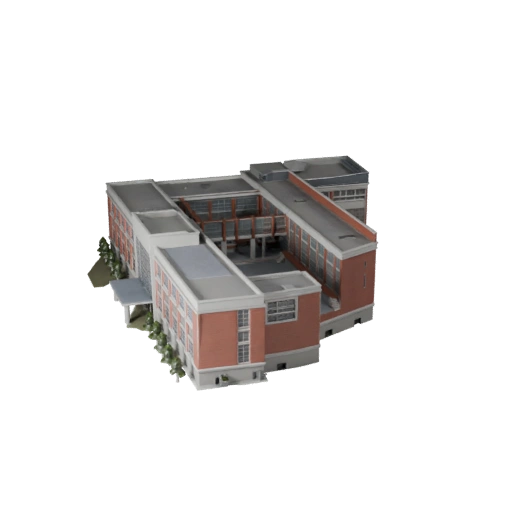 Edificio Scolastico High Poly 3D Model per Archviz per Architettura