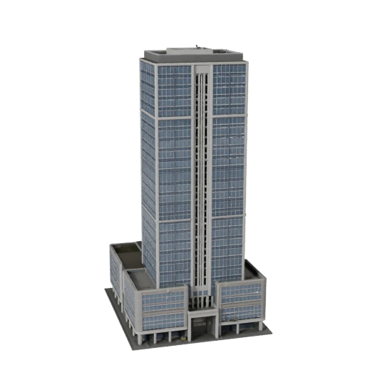 Torre do Distrito Financeiro Modelo 3D para Unity - Ativo de Jogo