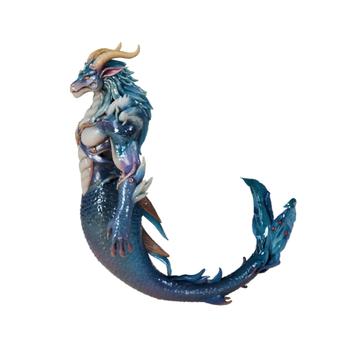 Realistic Mermaid 3D Model - Rigged PBR Asset for Games | PBR