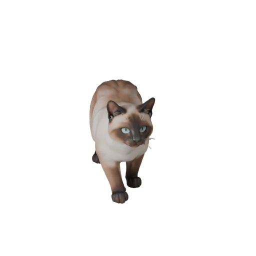 Siamese Cat 3D Model for Blender - PBR Asset with Textures
