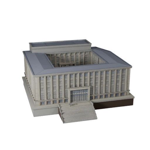 Edificio Libreria Stampabile STL Modello 3D - Asset in Scala
