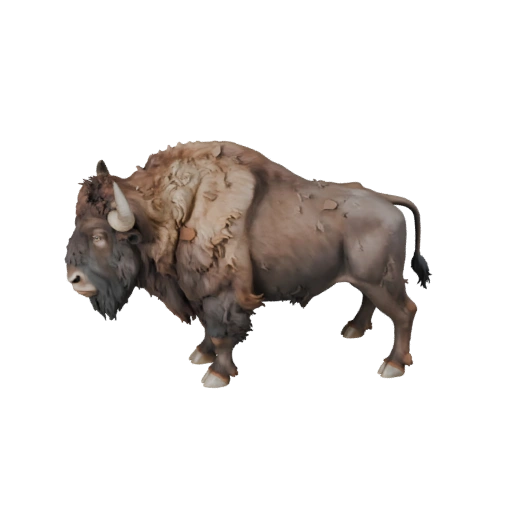 Modèle 3D de Bison pour Blender - Asset PBR avec Textures | Libre de Droits
