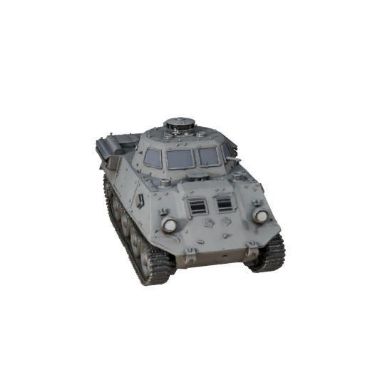 High Poly WWII Halftrack 3D Model for Studio Renders
