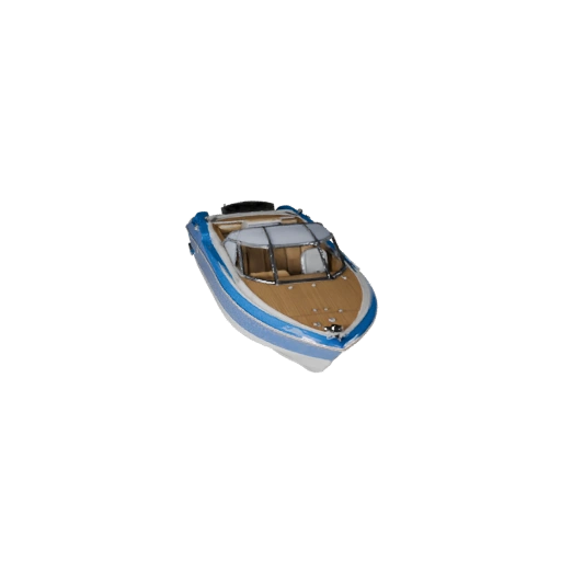 3D модель скоростного катера для Unity - низкополигональный игровой ассет