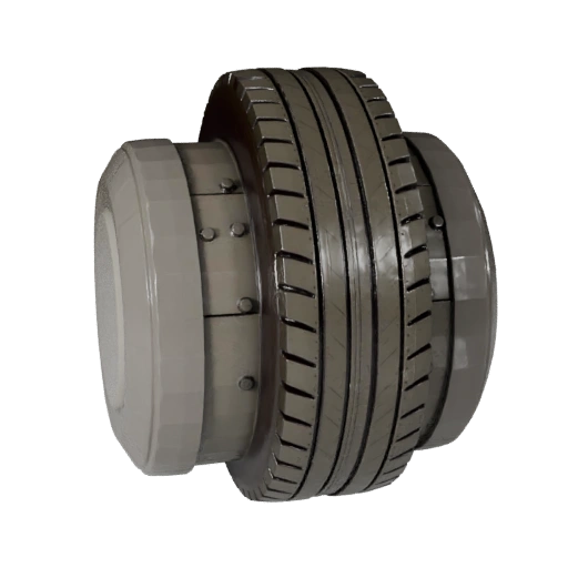 Cartoon Car Tire 3D Model for Stylized Games PBR Asset