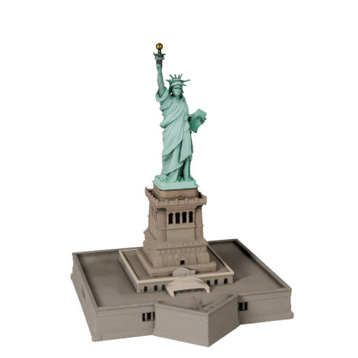 Modello 3D Statua della Libertà - Asset Realistico per Archviz