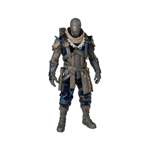 Post-Apocalyptic Assault Survivor Character Model - Rigged