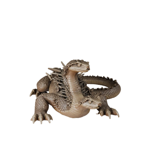 Hohe Poly Klapperschlange 3D-Modell - Detailliertes STL-Asset für den Druck