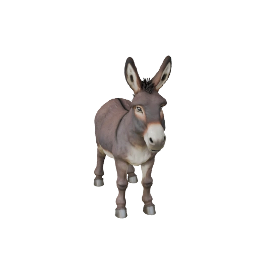 Modelo 3D de Burro Realista - Asset PBR Rigged para Jogos | PBR