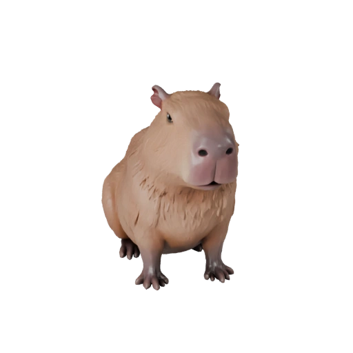 Modèle 3D Capybara Haute Poly - Actif STL Détaillé pour Impression
