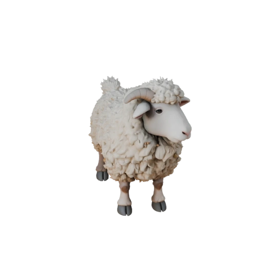 Modelo 3D de Oveja para Blender - Asset PBR con Texturas | Libre de Regalías