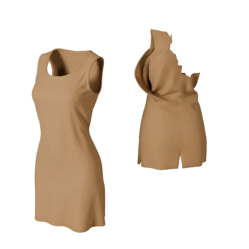 Asset 3D Modello Mini Abito per Pagine Negozio Online