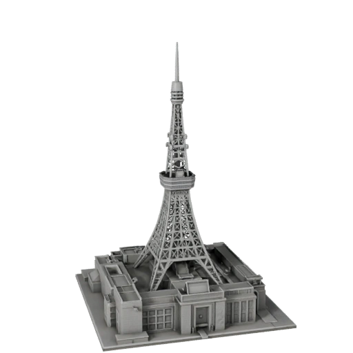 Печатная 3D модель Токийской башни STL - Печатный масштабный объект