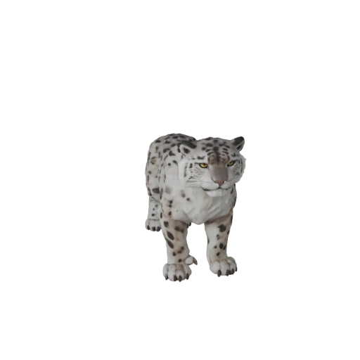 Snow Leopard 3D Model for Unity - Game Ready Asset, FBX | PBR
