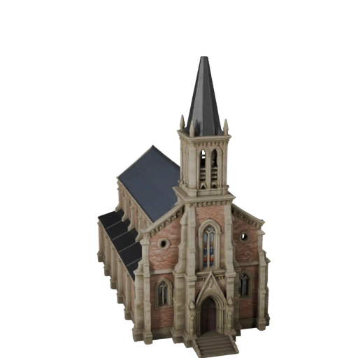 Church 3D Model for Blender - Render Asset for Architecture