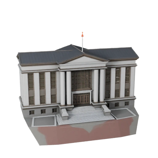 Modelo 3D de Tribunal para Unreal - Activo UE en Tiempo Real