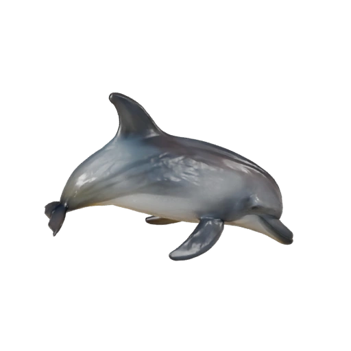 Grand Dauphin 3D Modèle pour Unity - Actif prêt pour le jeu, FBX