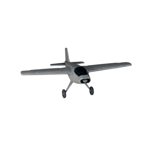 Modelo 3D de Dron de Ala Fija Listo para Juegos para Uso en Tiempo Real
