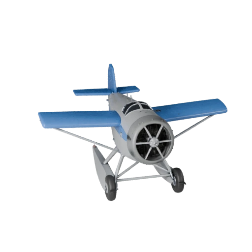 Hidroavião Vintage 3D Model para Blender - PBR Pronto para Renderização