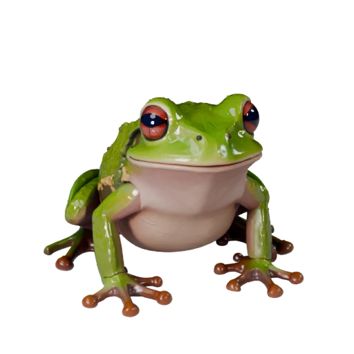 Hohe Poly Laubfrosch 3D-Modell - Detailliertes STL-Asset für den Druck