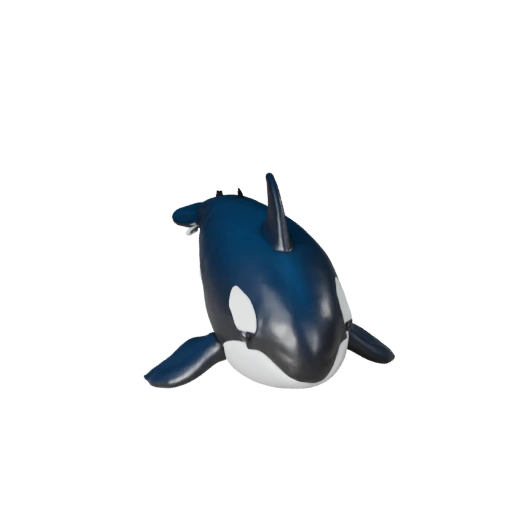 High Poly Killer Whale 3D Model - Detailed STL Asset for Printing