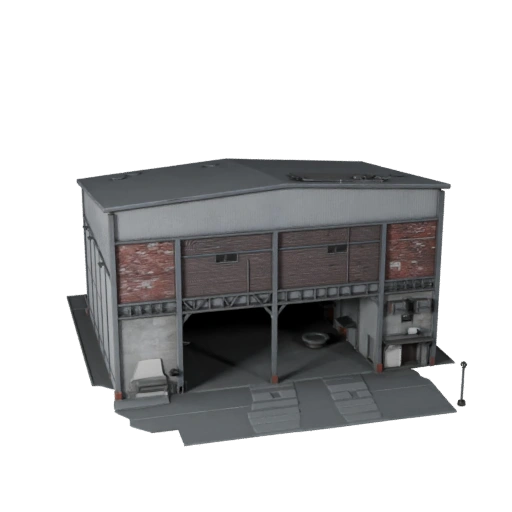 Brauerei Gebäude 3D Modell für Unreal - Echtzeit-Asset
