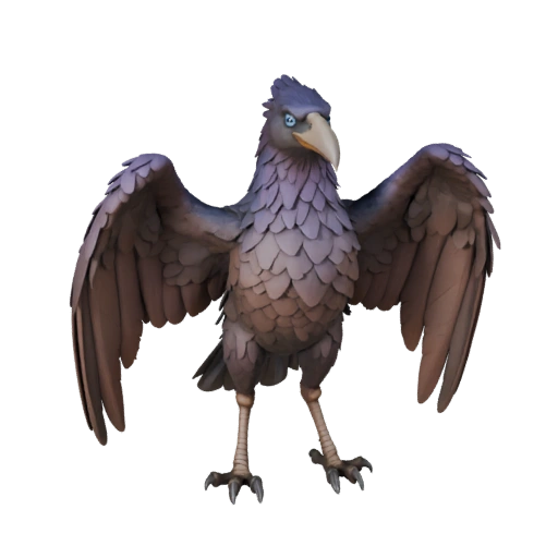 Realistic Raven 3D Model - Rigged PBR Asset for Games | Royalty-Free