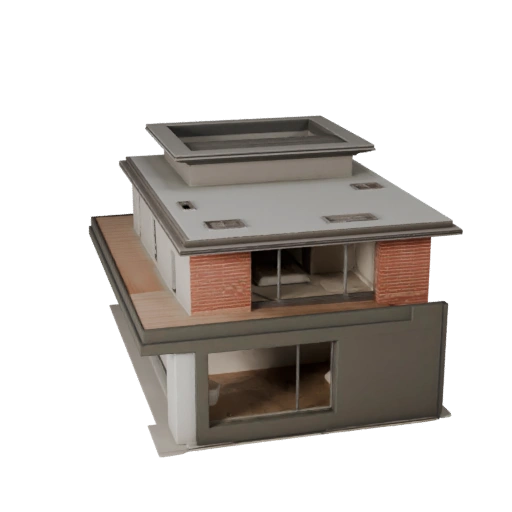 Modelo 3D Casa Moderna - Activo Realista de Archviz para Arquitectura