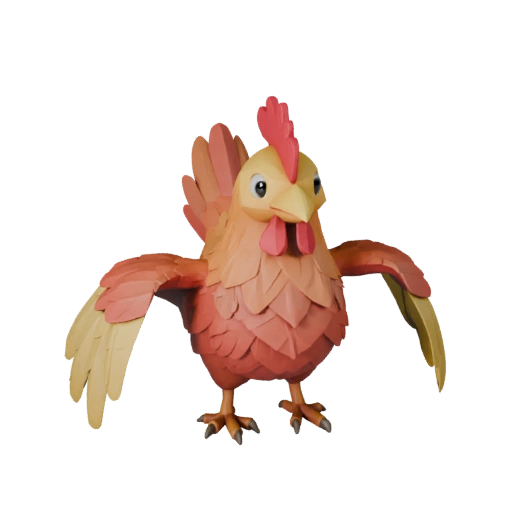 Высокополигональная 3D модель курицы - Детализированный STL-ресурс для печати