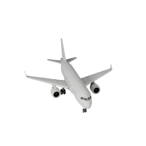 Printable Commercial Airliner STL 3D Model - Display