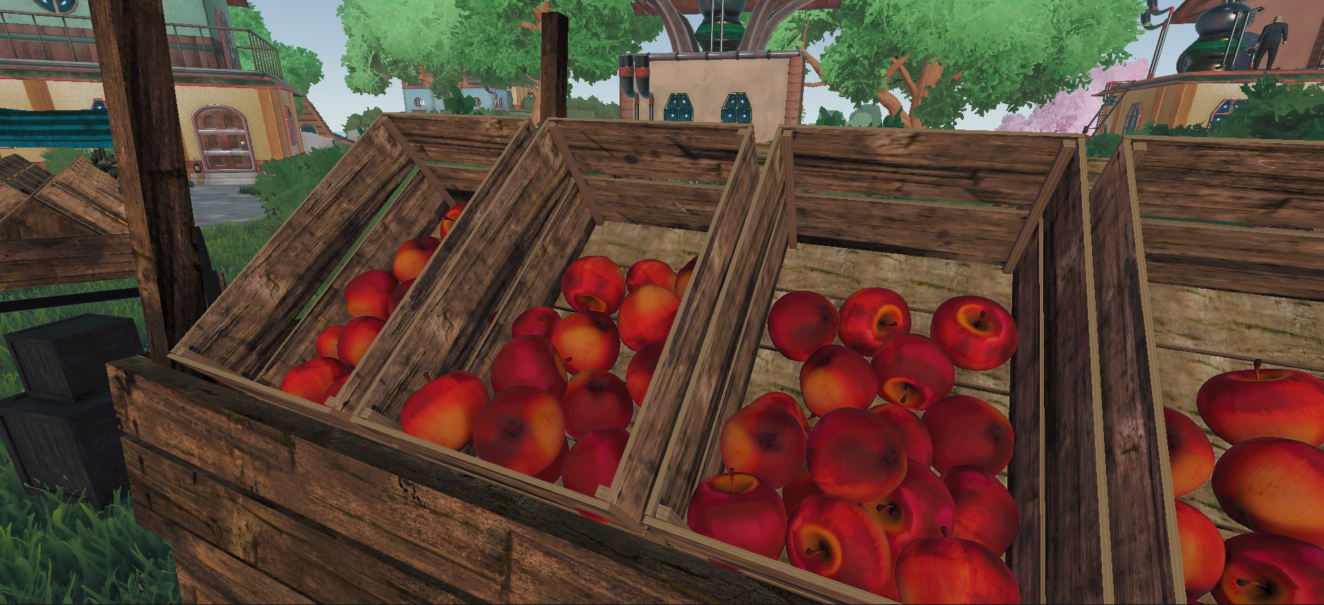 Apples in Crates